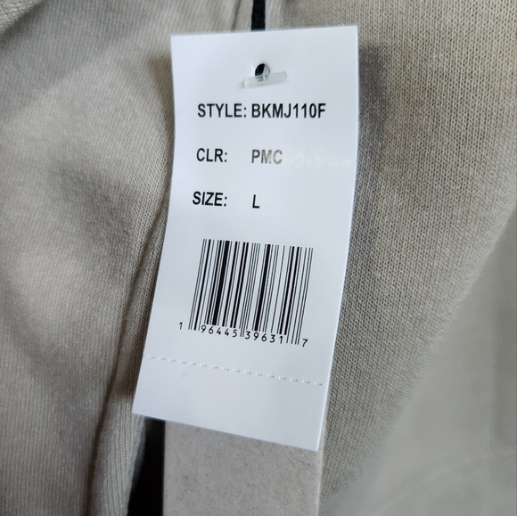 π§₯ Brooklyn Cloth Originals Men's Fleece Bomber Jacket β Size Large β Sand β NWT - Picture 11 of 16